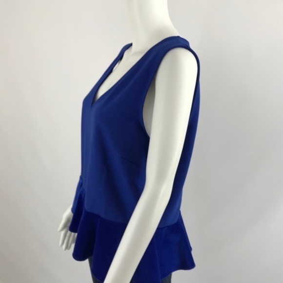 NEW JCrew Top Blouse Size XLarge Velvet Peplum - Picture 3 of 8